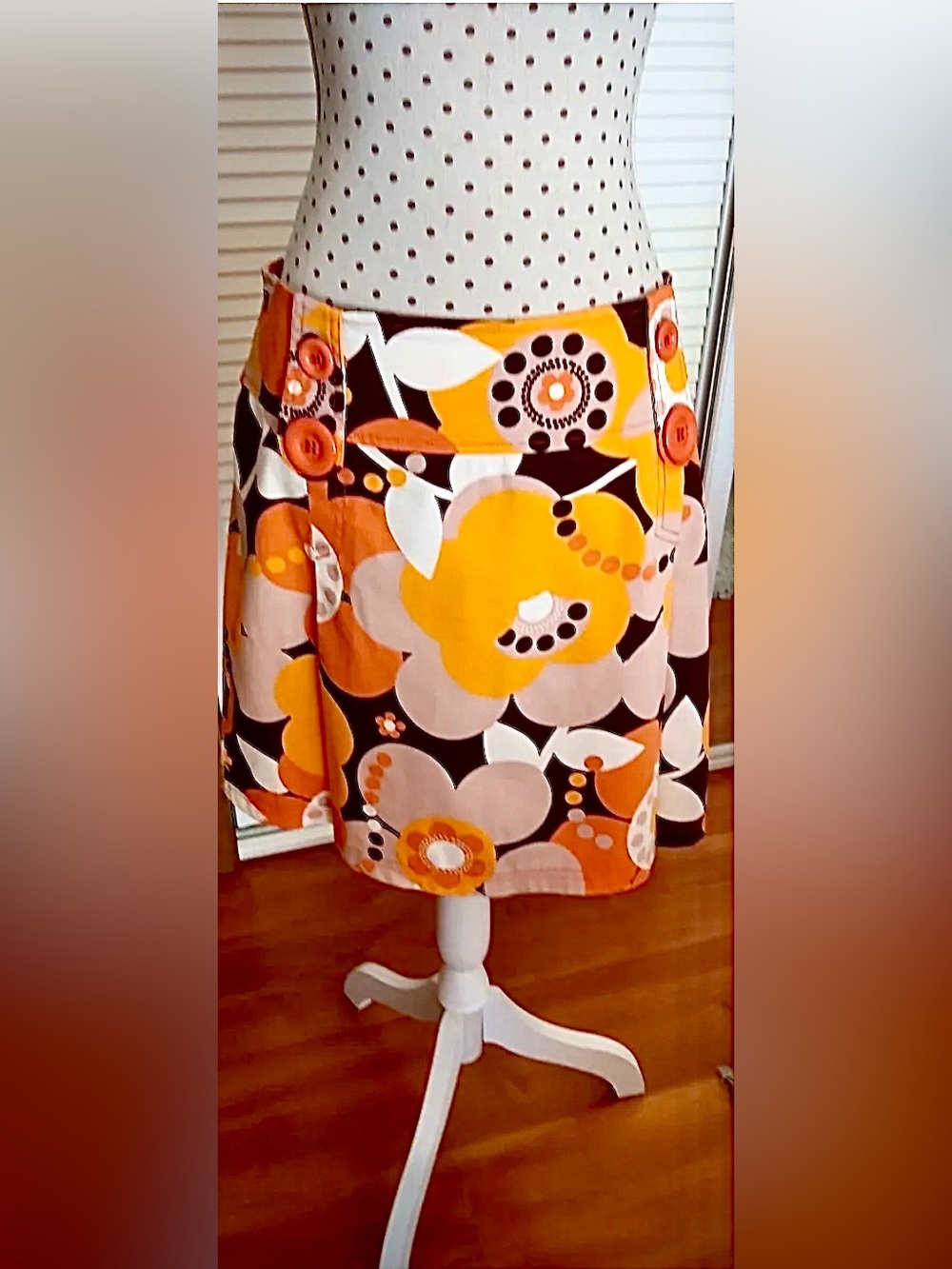 🌞Vintage Retro Floral Skirt